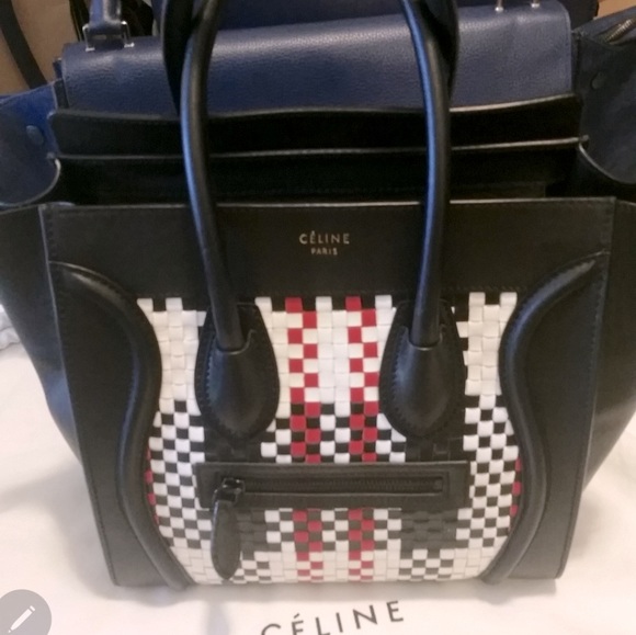 Celine woven micro luggage bag - Picture 1 of 15